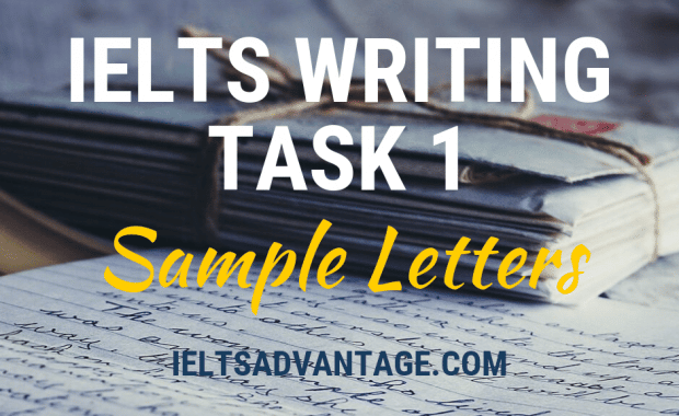 IELTS Writing Task 1 Sample Letters